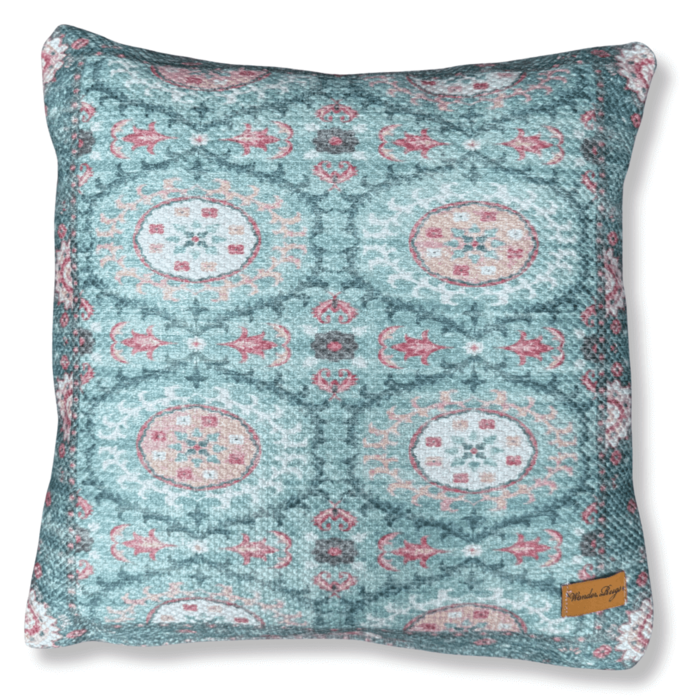 Kelim PET kussen Miracle blauw