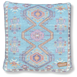 Kelim kussen Sunidhi blauw