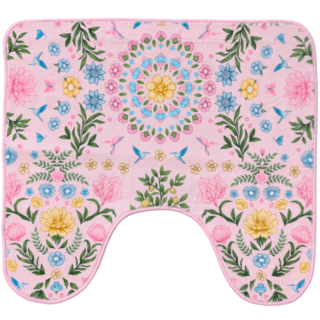 Toiletmat Garden pink