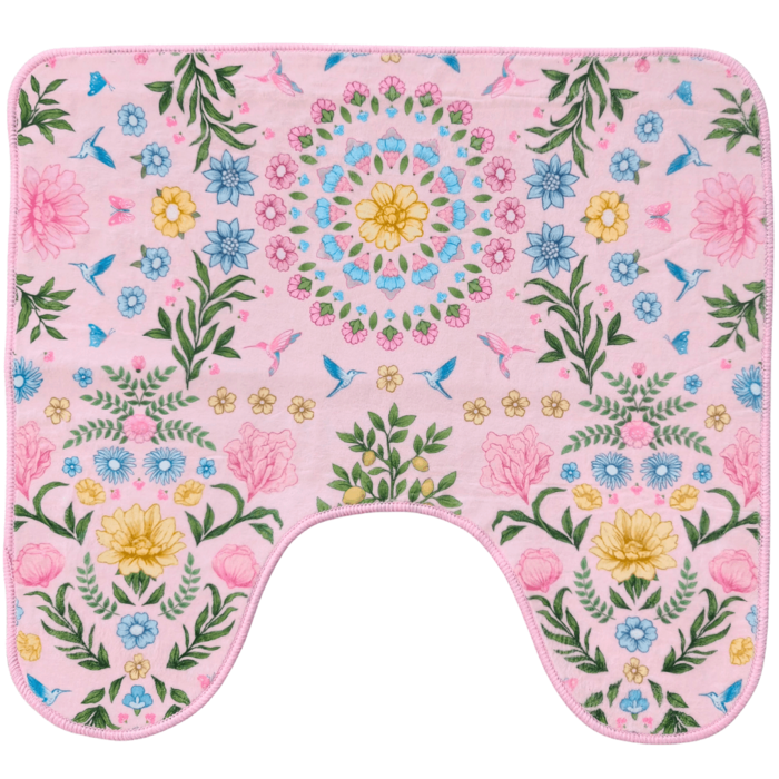 Toiletmat Garden - zacht roze