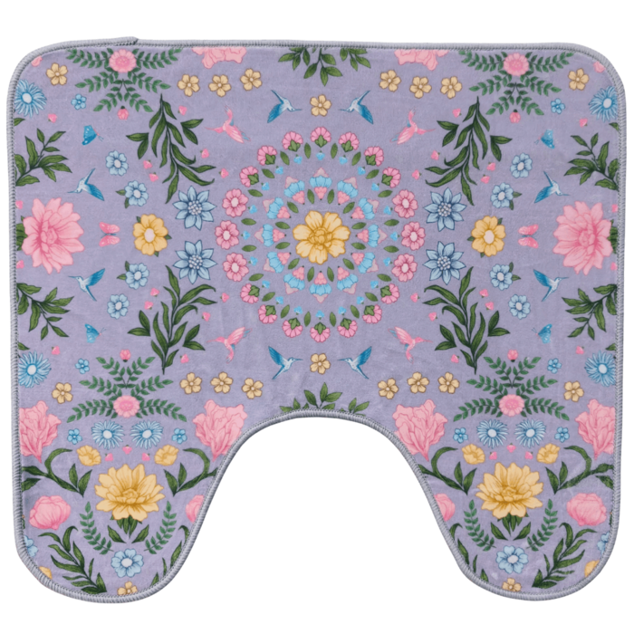 Toiletmat Garden - grijs