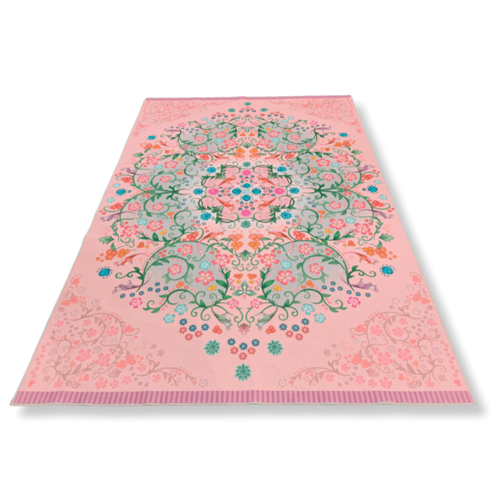 Kleurrijk vloerkleed - Florali pink
