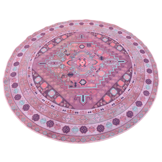 Rond vloerkleed Bohemian purple