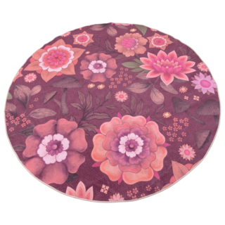 Rond vloerkleed Peacefull red
