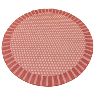 Rond vloerkleed Poppelina terra