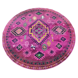 Rond vloerkleed Nomad pink