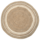 Jute vloerkleed rond - Bleached lines