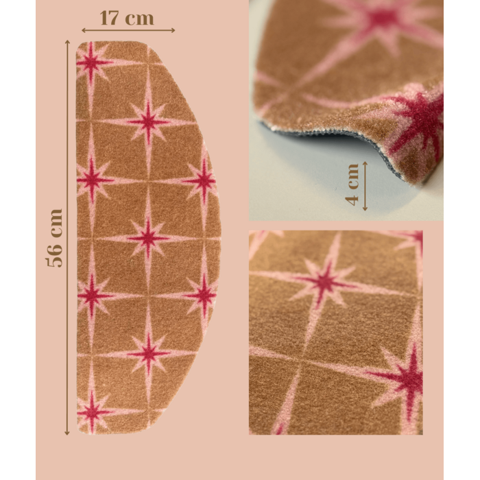 Trapmatten - Ster roze