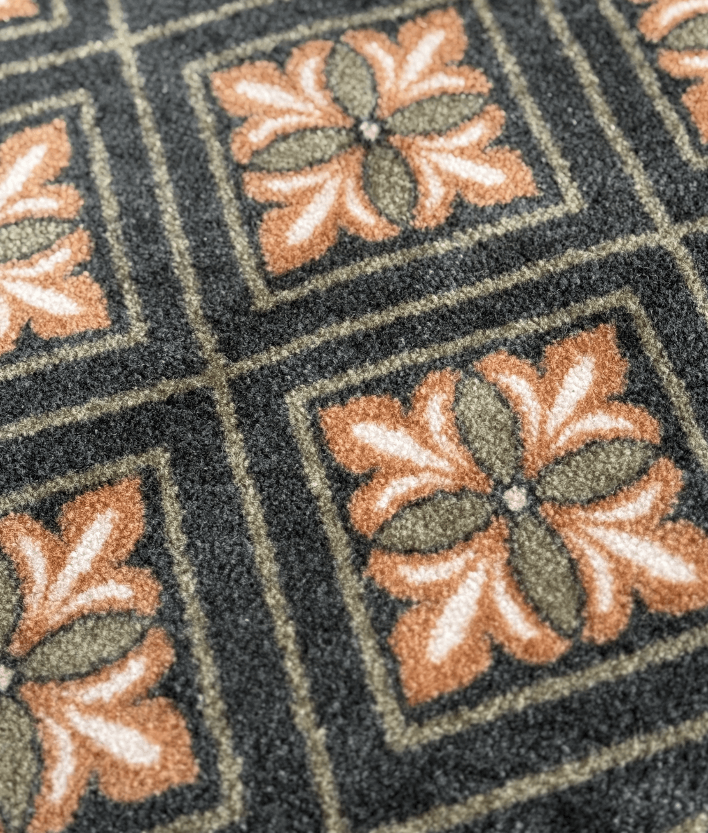 Deurmat/ droogloopmat Amsterdam - dark green