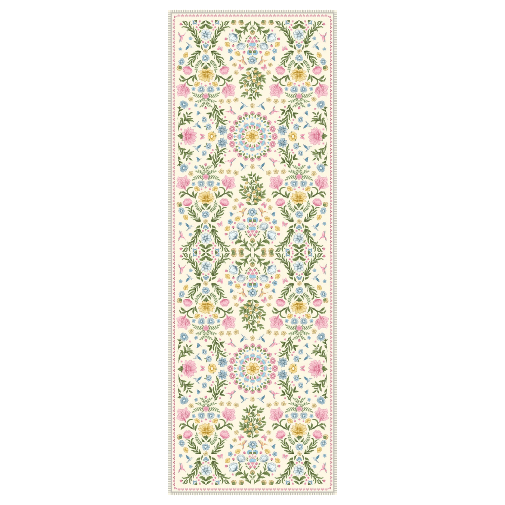 Wonder Rugs PET Loper/ balkonkleed Garden vanille