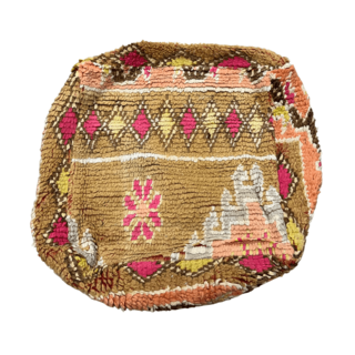 Marokkaanse poef zacht roze