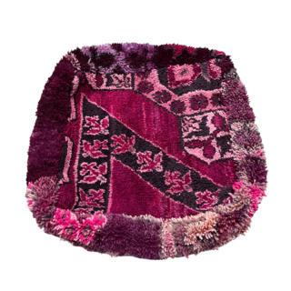 Marokkaanse poef paars roze
