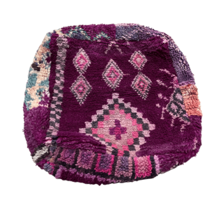 Marokkaanse poef Unic paars