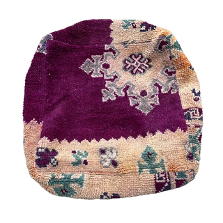Marokkaanse poef paars snowflake