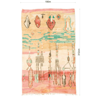 Marokkaans vloerkleed 190x312cm