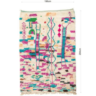 Mguild vloerkleed multi 196x294cm