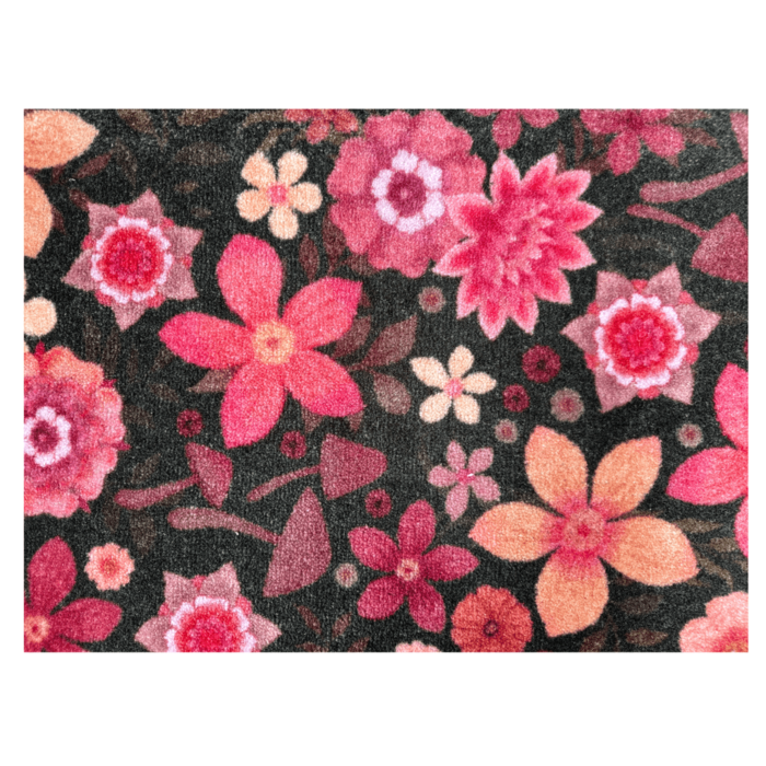 Deurmat/ droogloopmat op maat - Peacefull dark green