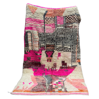 Berber vloerkleed kleurrijk 143x221cm