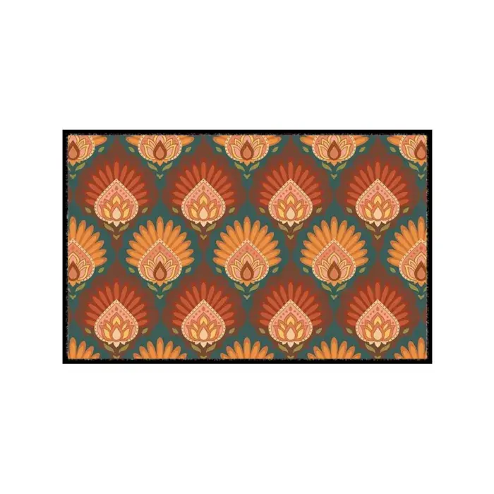 Deurmat /droogloopmat Turquoise op maat