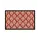 Deurmat /droogloopmat op maat - Poppy Flower bordeaux