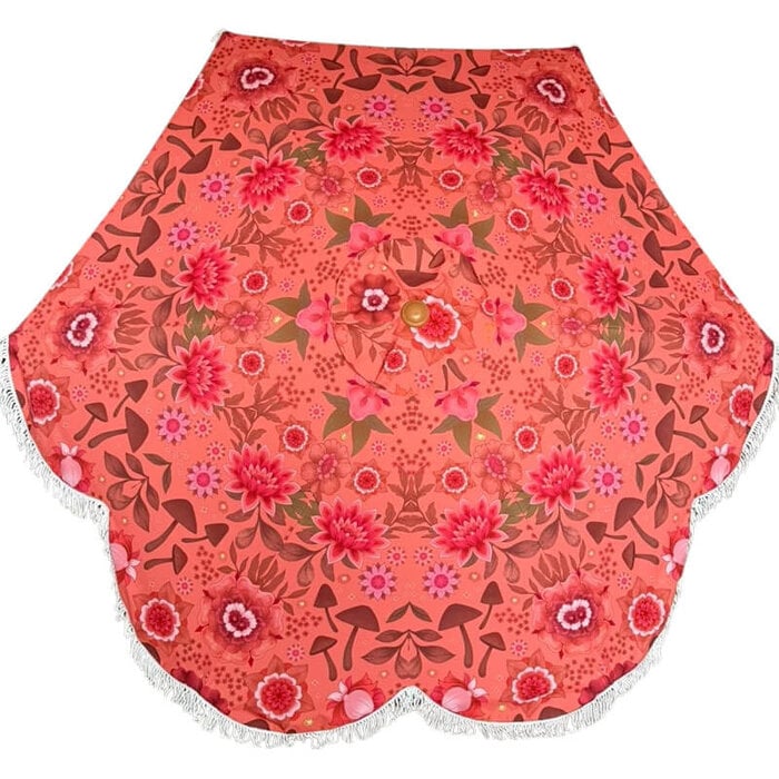 Parasol peacefull roze bloemen