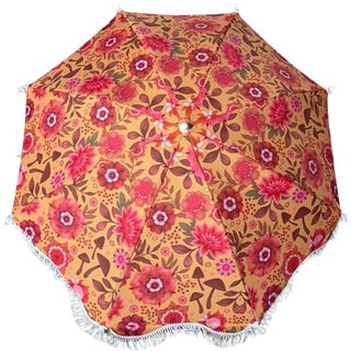 Strandparasol peacefull geel