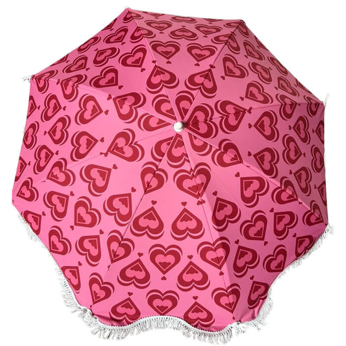 Parasol hearts roze