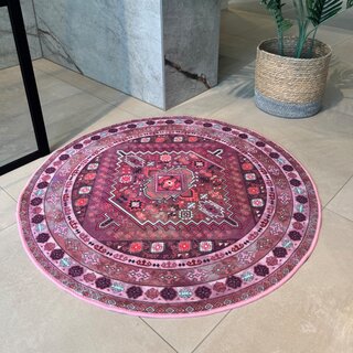 Badmat rond - Bohemian purple