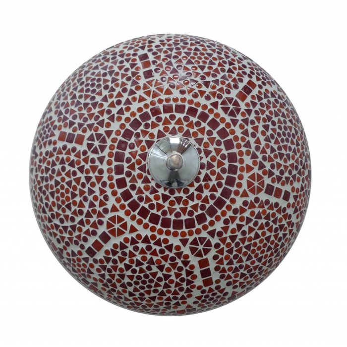 Rode oosterse plafonniere mozaïek