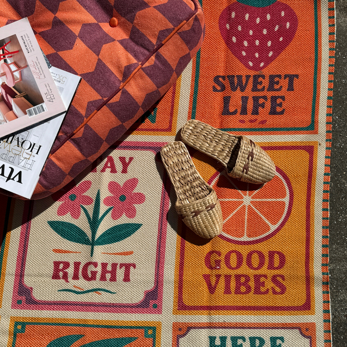 PET buitenkleed Orange card