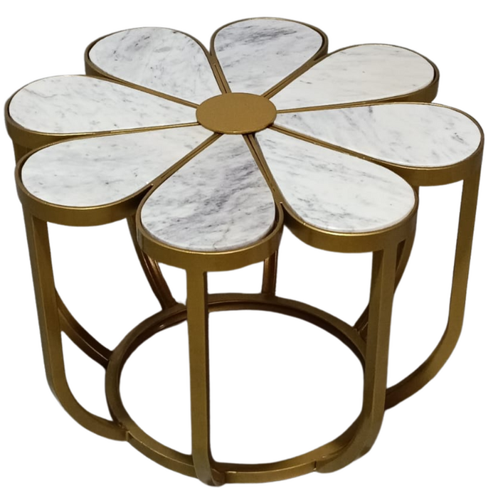 Bijzettafel Flower goud