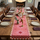 Tafelloper Dinner with the stars pink