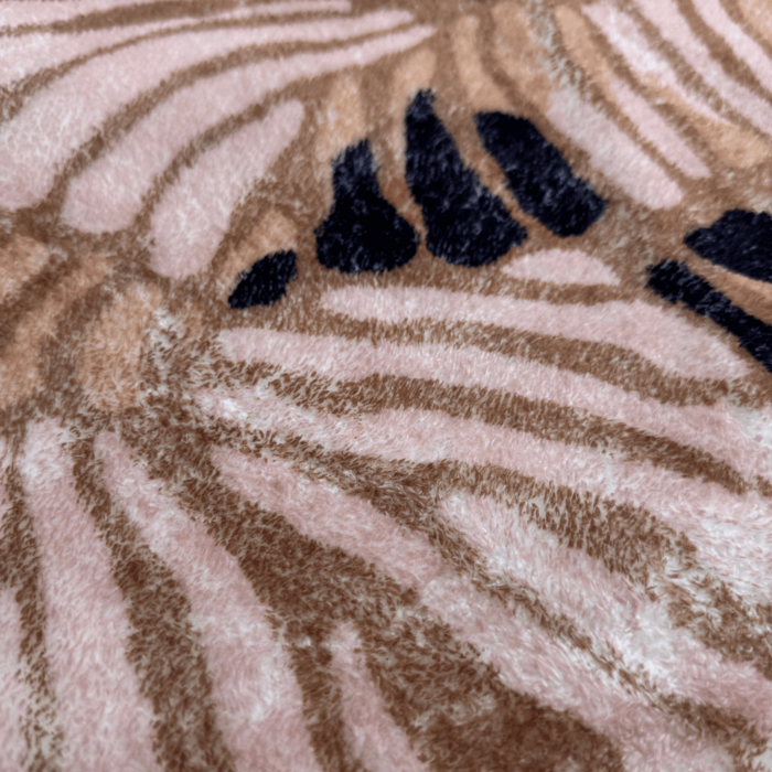 Badmat Bloemvorm beige