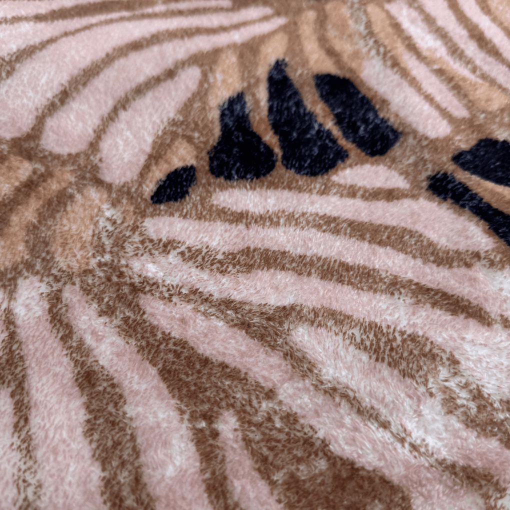 Badmat Bloemvorm beige