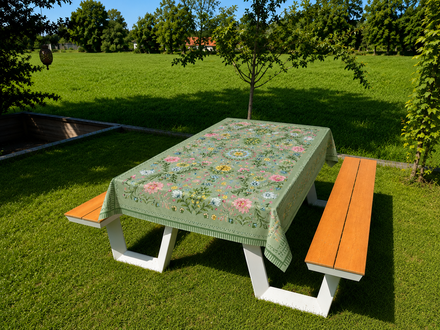 Tafelkleed Garden green