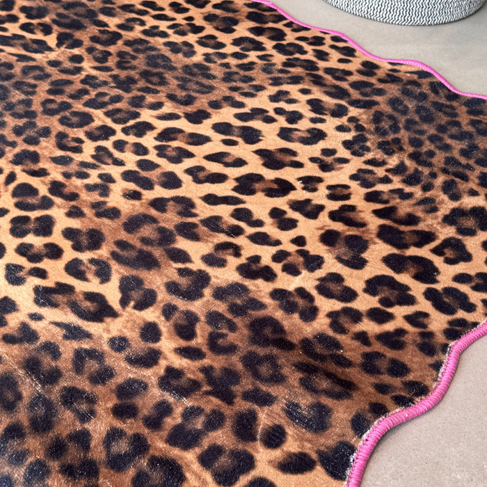 Scallop badmat Panther - roze