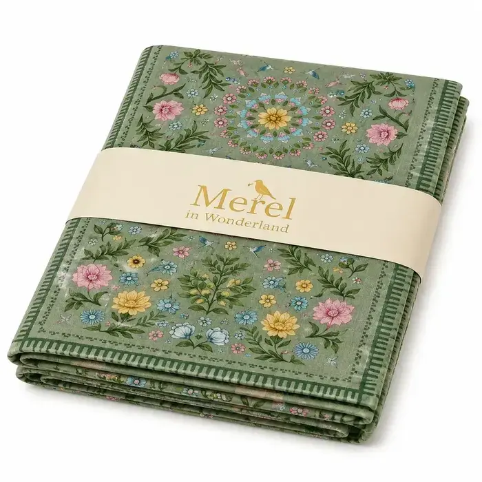Tafelkleed Garden green - rond