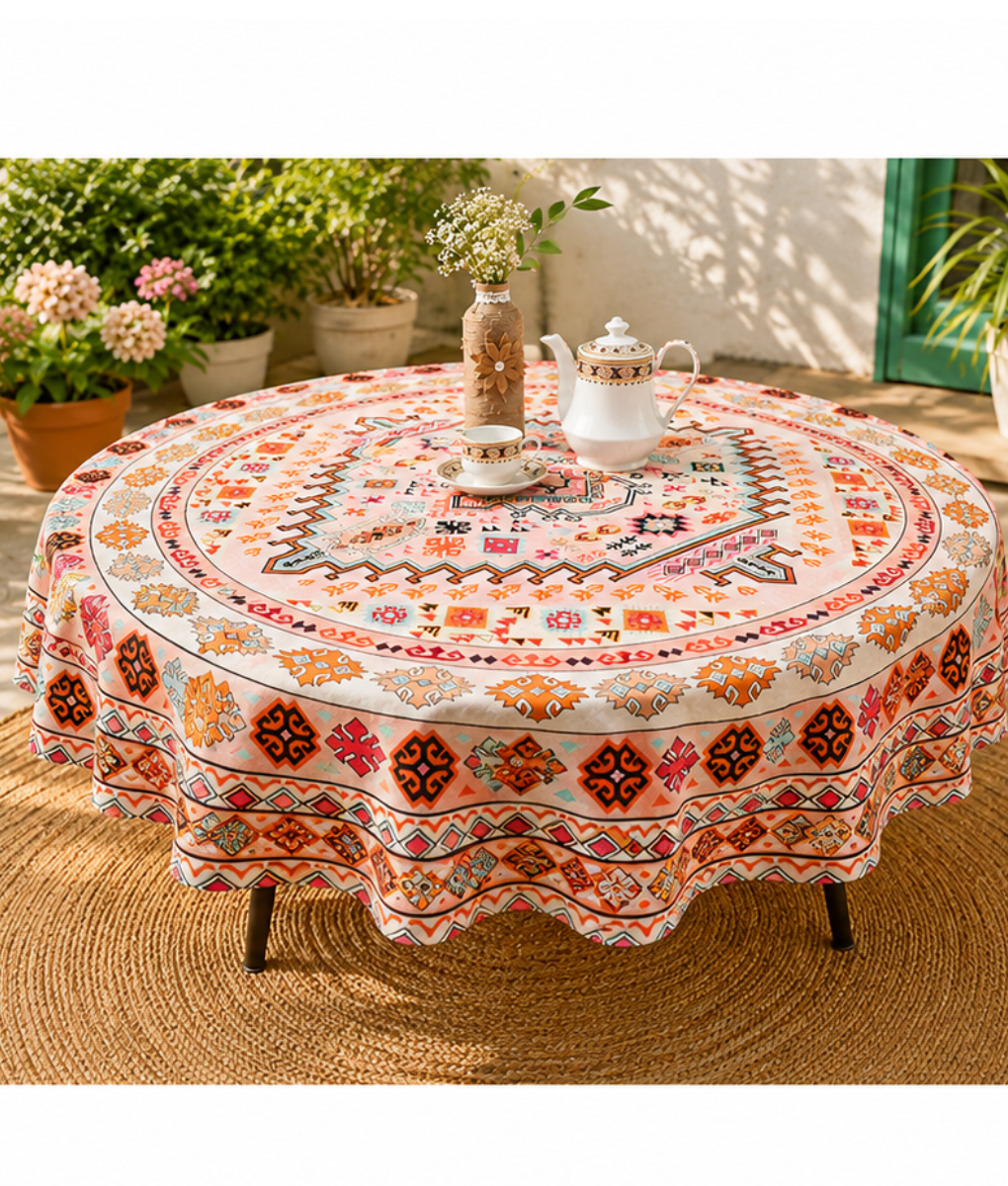 Tafelkleed Nomad light rond