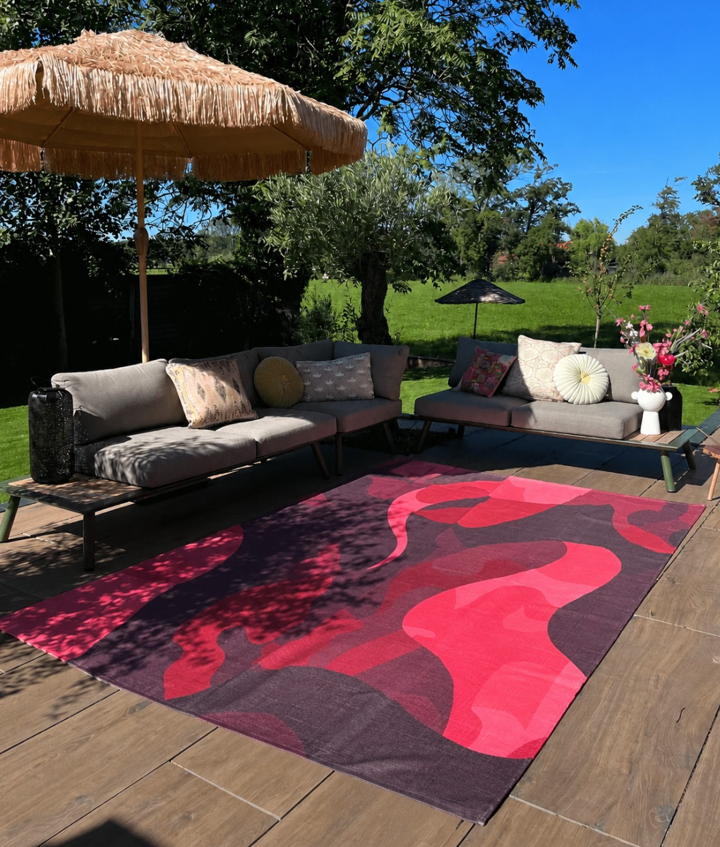 Wonder Rugs PET Buitenkleed Thuis bij Eef Pink