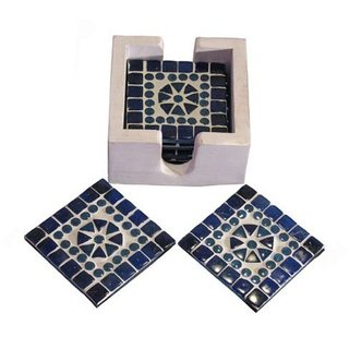 Onderzetters blauw