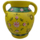 Aardewerk bloemenvaas yellow