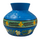 Aardewerk bloemenvaas  blue