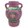Aardewerk bloemenvaas purple
