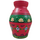 Aardewerkbloemen vaas pink green
