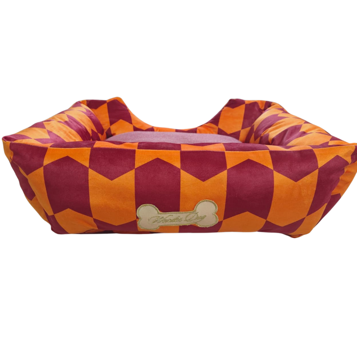 Hondenmand Geo Wings paars/ oranje