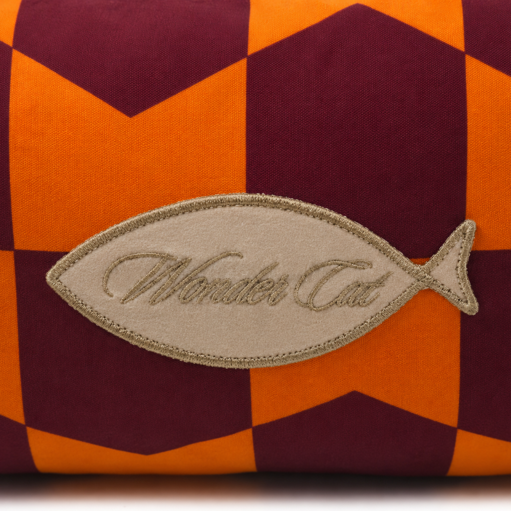 Kattenmand Geo Wings paars/ oranje