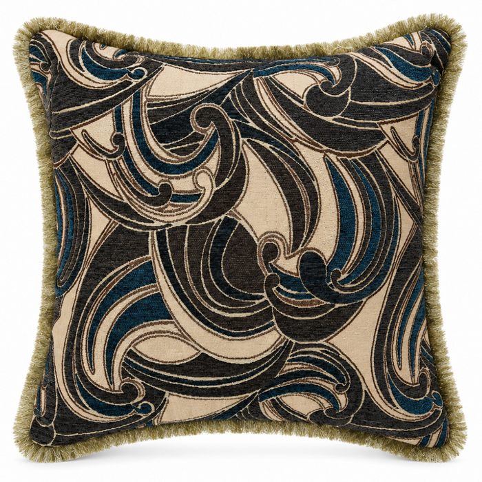 Luxe sierkussen Bruin / Blauw