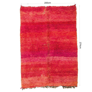 Marokkaans vloerkleed Cozy red 200 x 274 cm