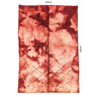 Marokkaans vloerkleed red velvet 220 x 330 cm