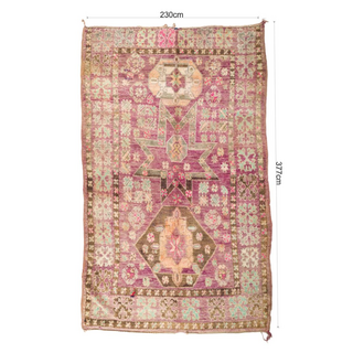 Berber vloerkleed Purple Medina 230x377